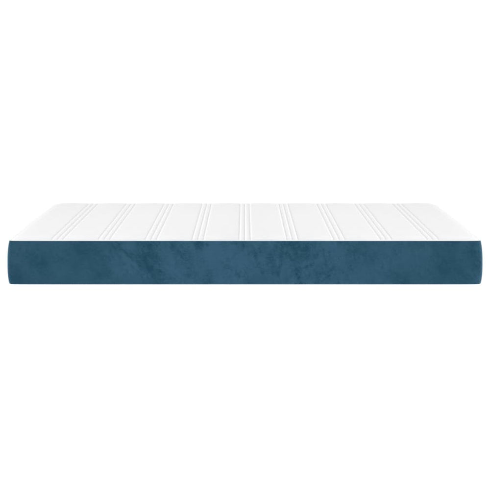 Pocketveringmatras 120x200x20 cm fluweel donkerblauw MeubelReus