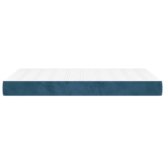 Pocketveringmatras 120x200x20 cm fluweel donkerblauw MeubelReus