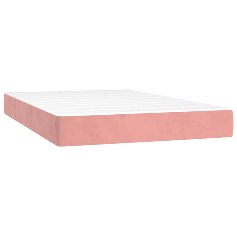 Pocketveringmatras 120x200x20 cm fluweel roze MeubelReus