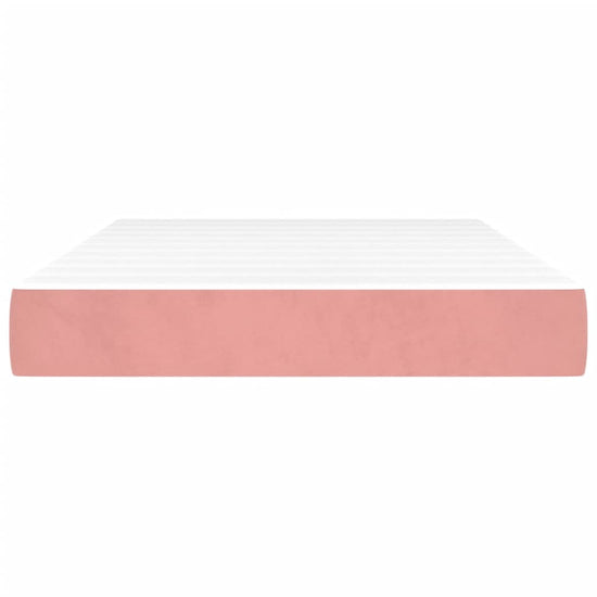Pocketveringmatras 120x200x20 cm fluweel roze MeubelReus