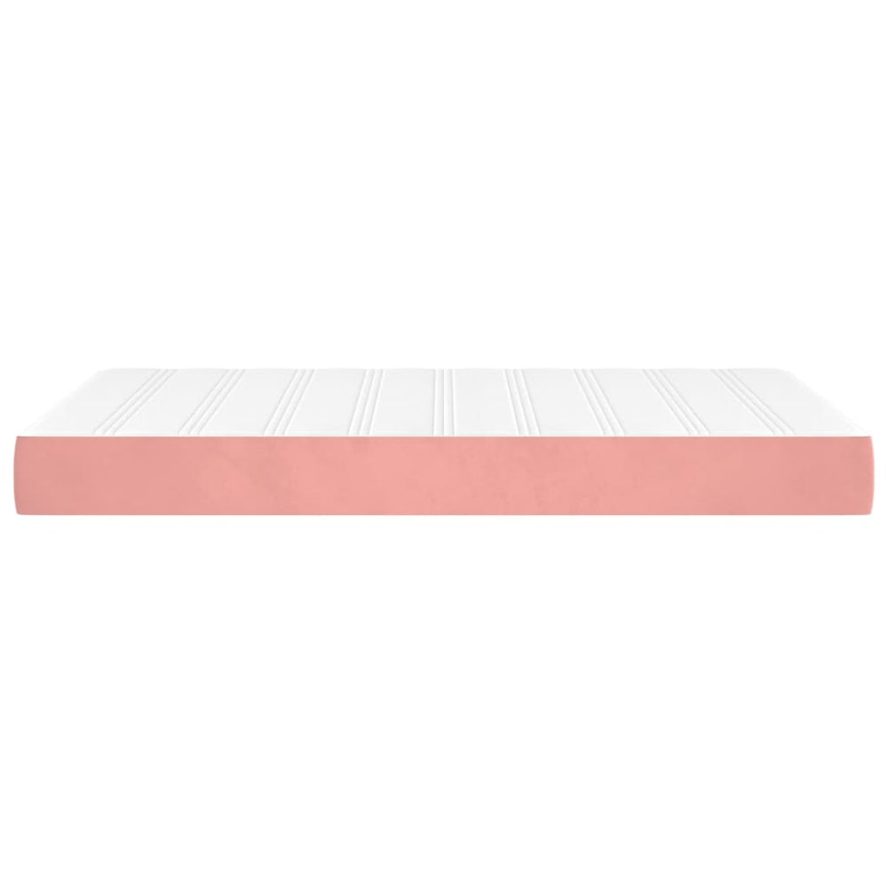 Pocketveringmatras 120x200x20 cm fluweel roze MeubelReus