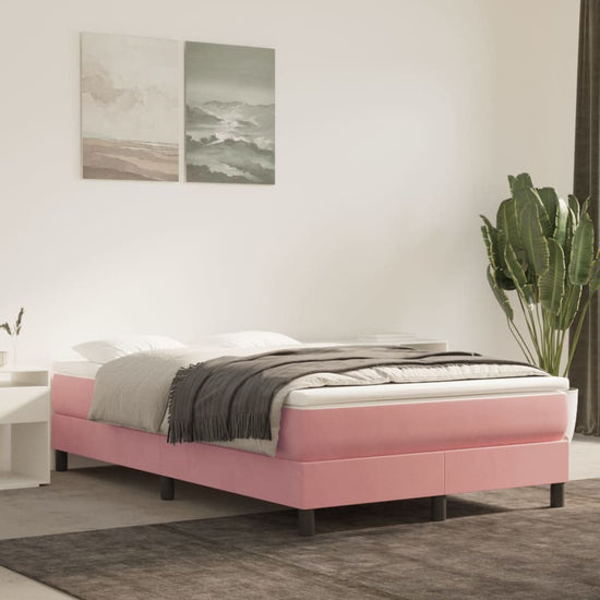Pocketveringmatras 120x200x20 cm fluweel roze MeubelReus