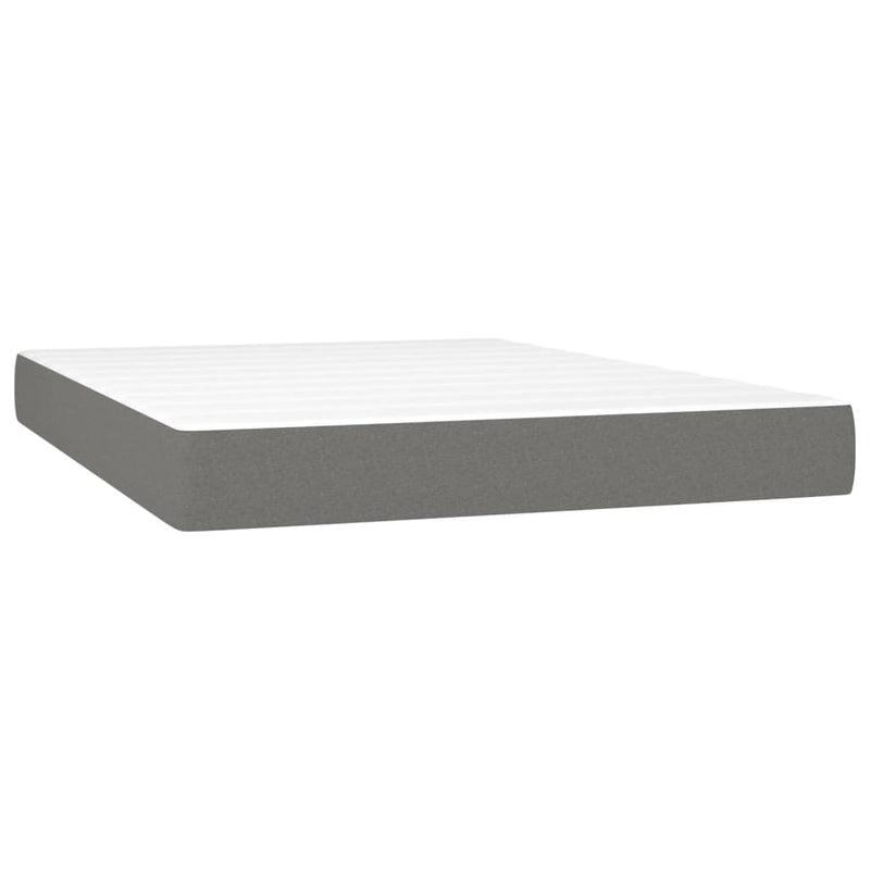 Pocketveringmatras 140x190x20 cm stof donkergrijs MeubelReus