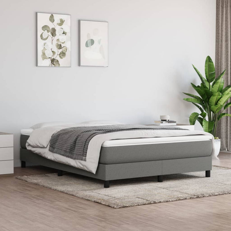 Pocketveringmatras 140x190x20 cm stof donkergrijs MeubelReus