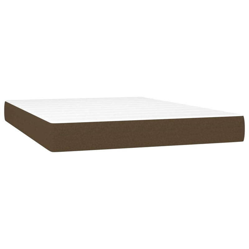 Pocketveringmatras 140x190x20 cm stof donkerbruin MeubelReus