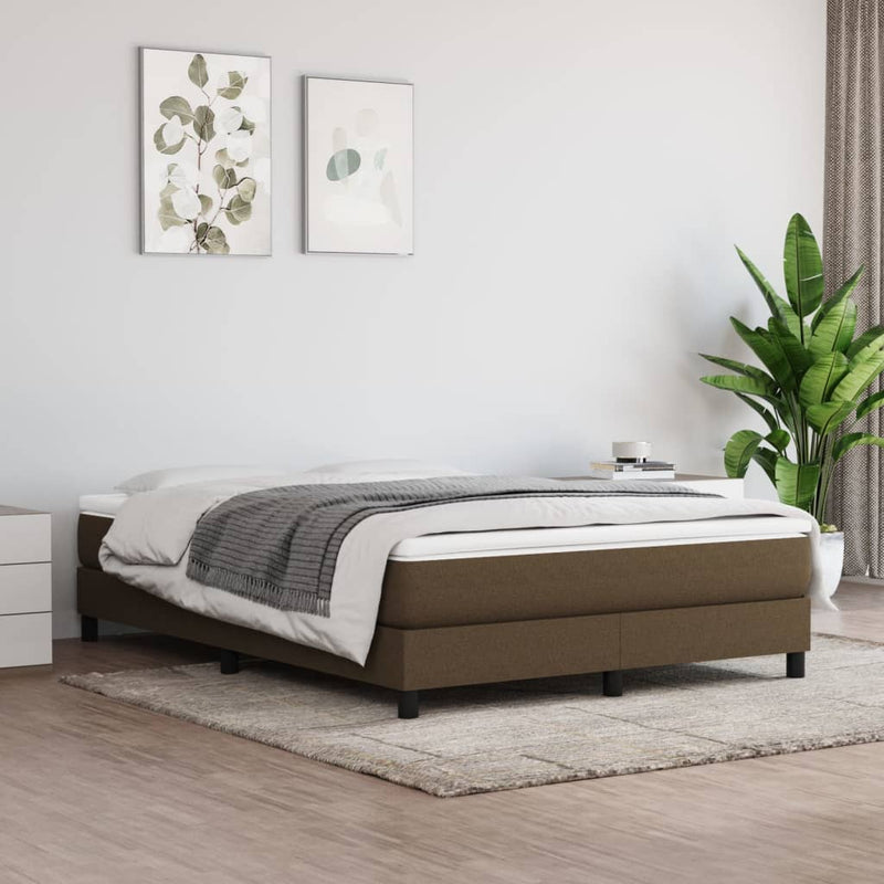 Pocketveringmatras 140x190x20 cm stof donkerbruin MeubelReus