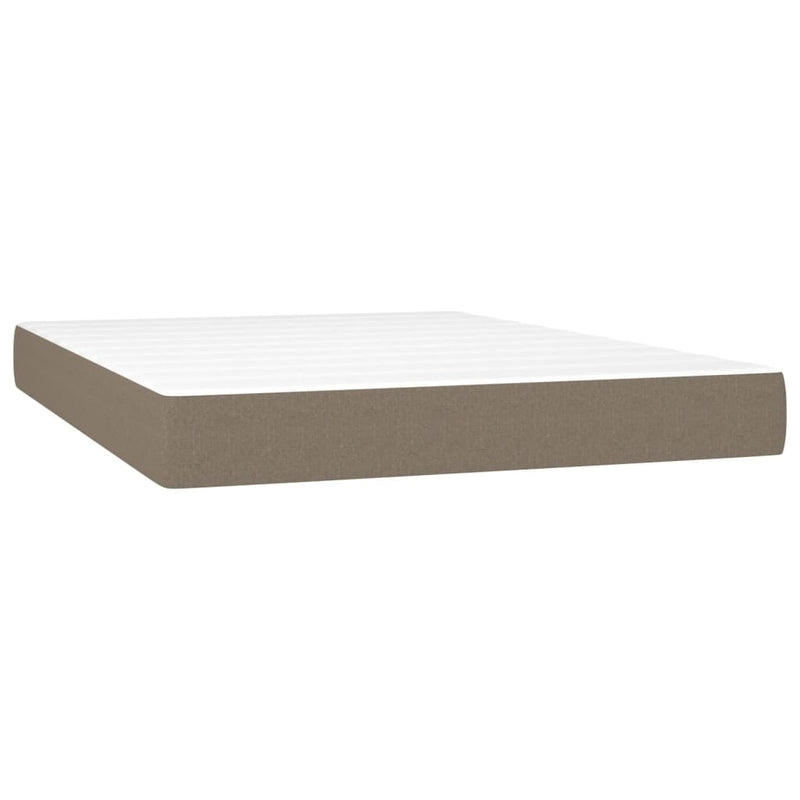 Pocketveringmatras 140x190x20 cm stof taupe MeubelReus