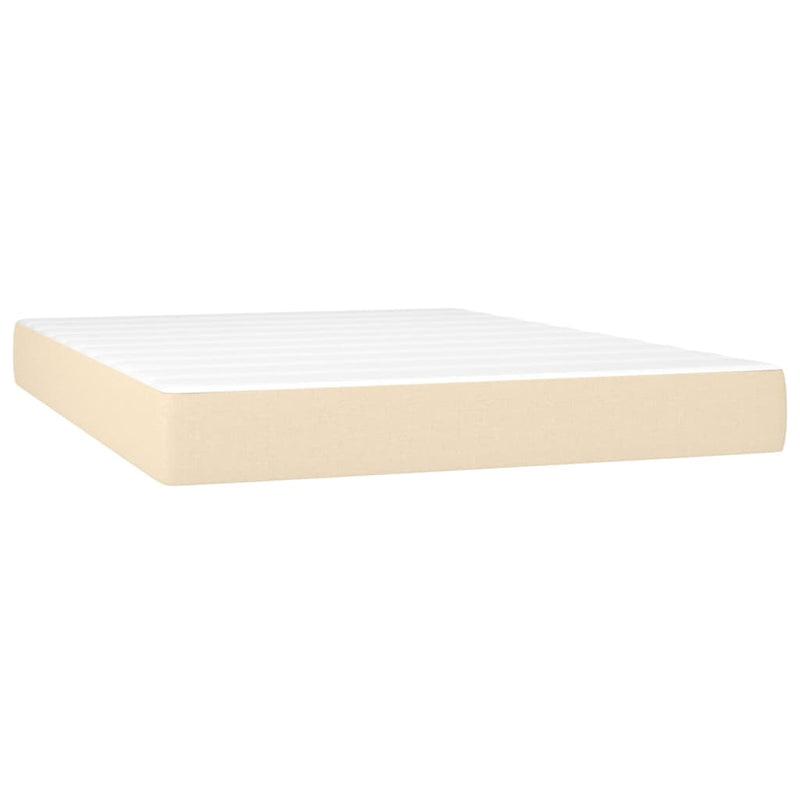 Pocketveringmatras 140x190x20 cm stof crèmekleurig MeubelReus