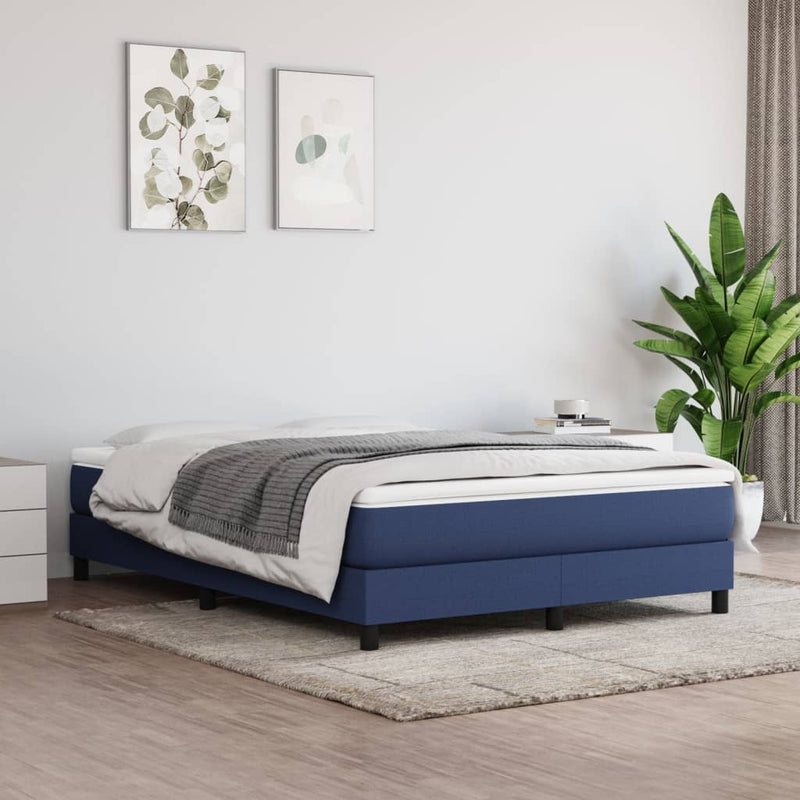 Pocketveringmatras 140x190x20 cm stof blauw MeubelReus