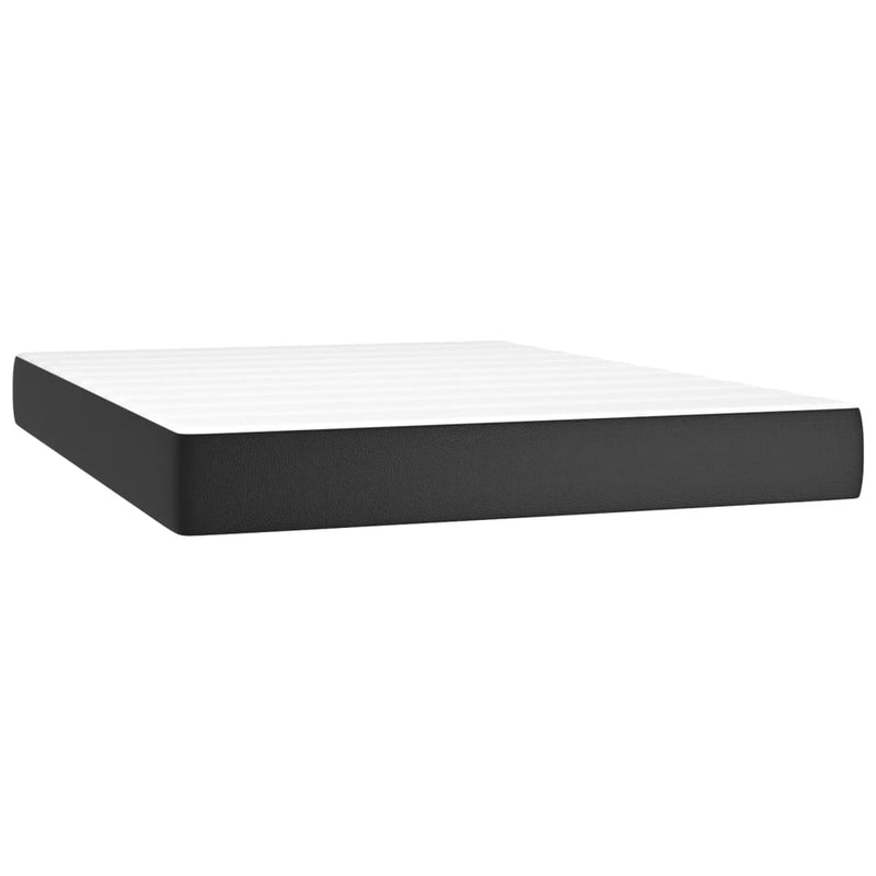 Pocketveringmatras 140x190x20 cm kunstleer zwart MeubelReus