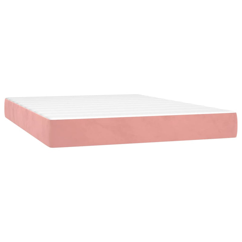 Pocketveringmatras 140x190x20 cm fluweel roze MeubelReus