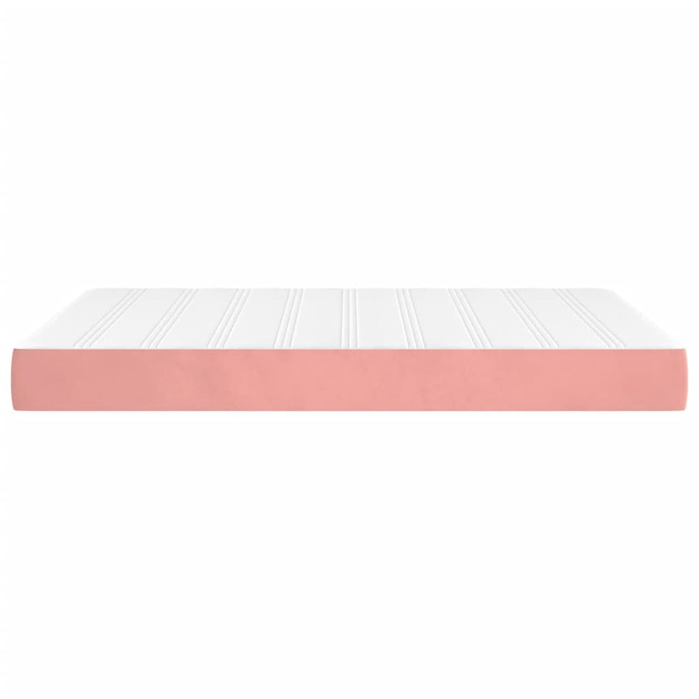 Pocketveringmatras 140x190x20 cm fluweel roze MeubelReus
