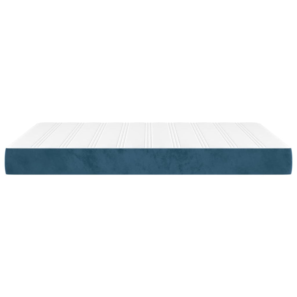 Pocketveringmatras 140x200x20 cm fluweel donkerblauw MeubelReus