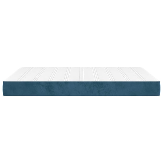 Pocketveringmatras 140x200x20 cm fluweel donkerblauw MeubelReus