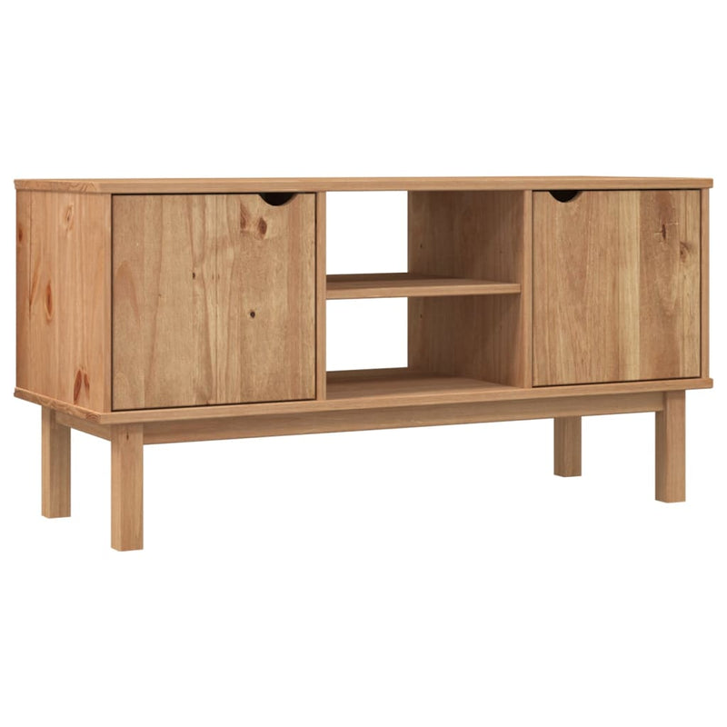 Tv-meubel OTTA 113,5x43x57 cm massief grenenhout MeubelReus