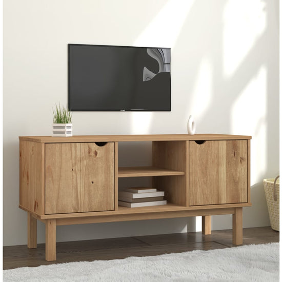 Tv-meubel OTTA 113,5x43x57 cm massief grenenhout MeubelReus