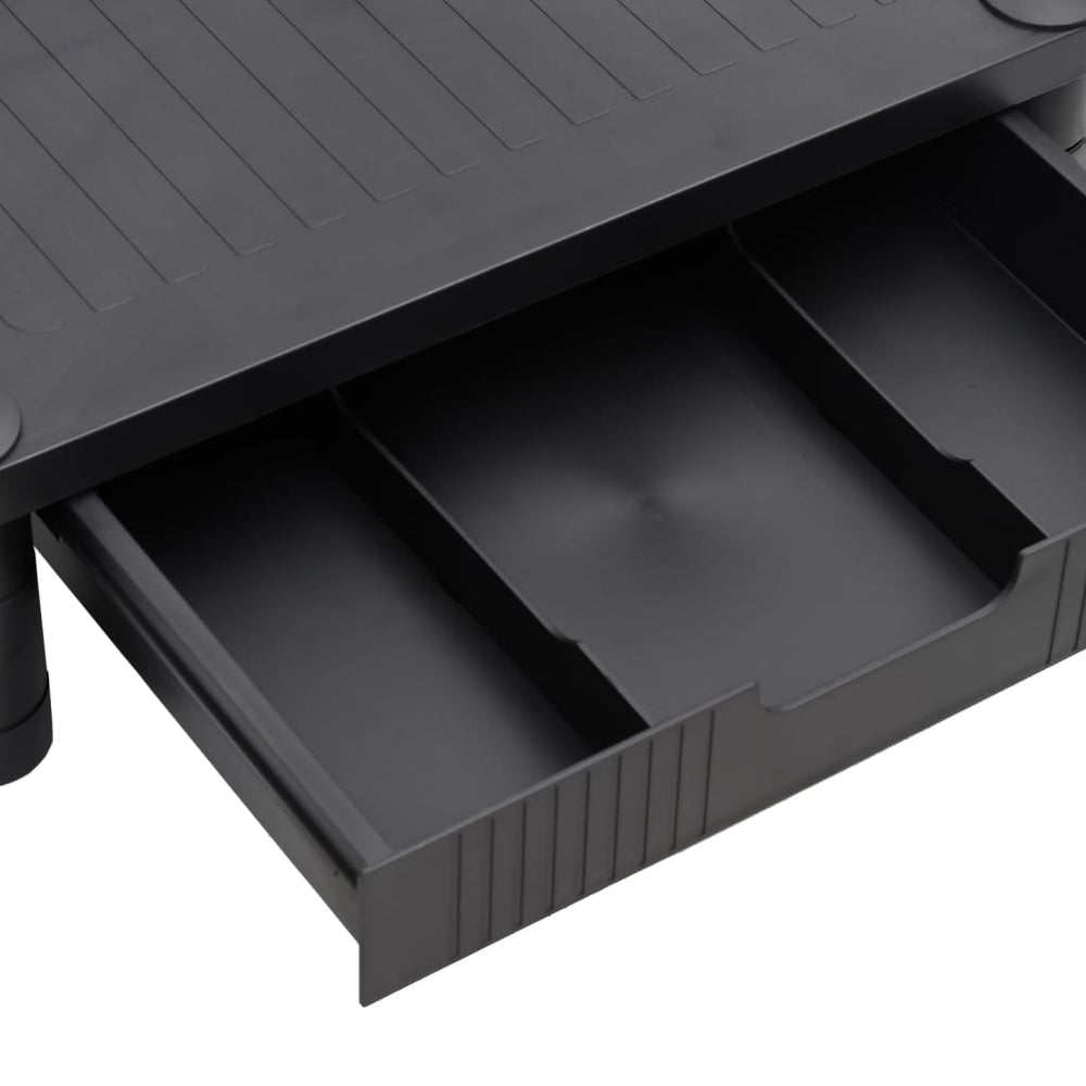 Monitorstandaard 43x30,5x13 cm zwart MeubelReus