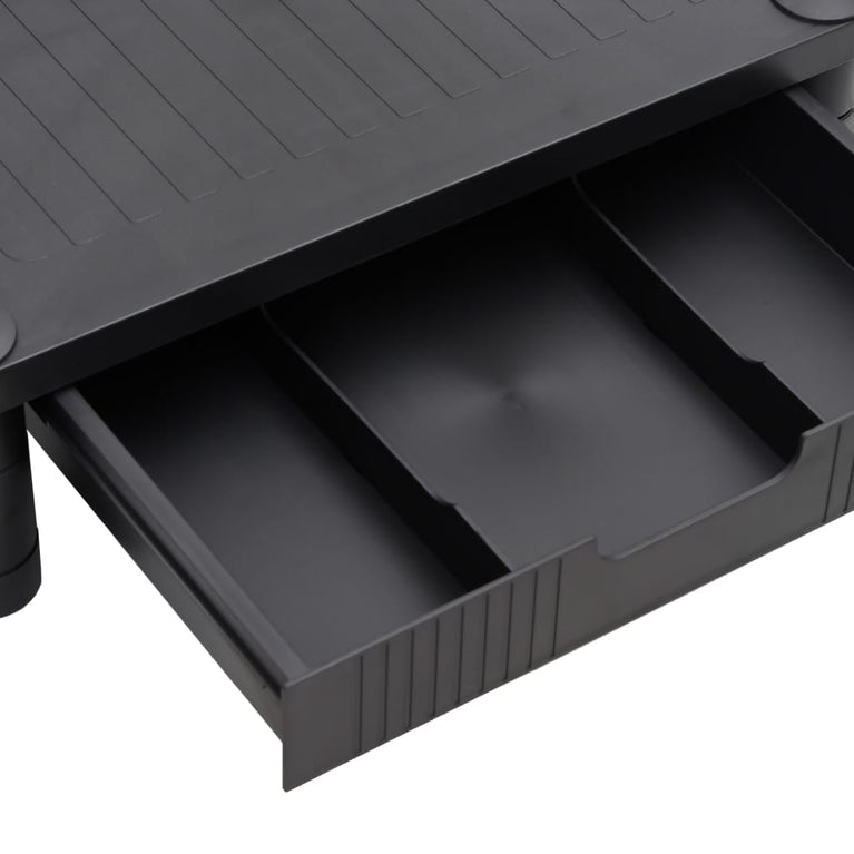 Monitorstandaard 43x30,5x13 cm zwart MeubelReus