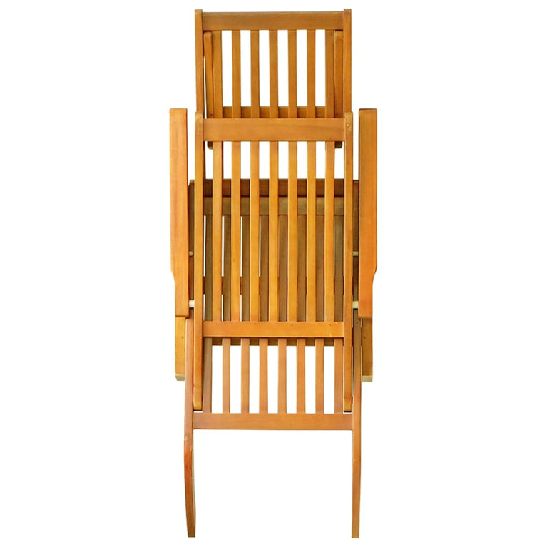 Terrasstoelen 2 st met voetensteun massief acaciahout MeubelReus