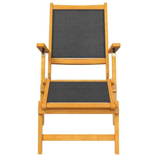 Terrasstoelen 2 st massief acaciahout en textileen MeubelReus