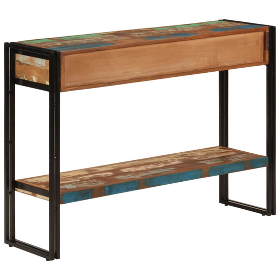 Wandtafel 110x30x76 cm massief gerecycled hout MeubelReus