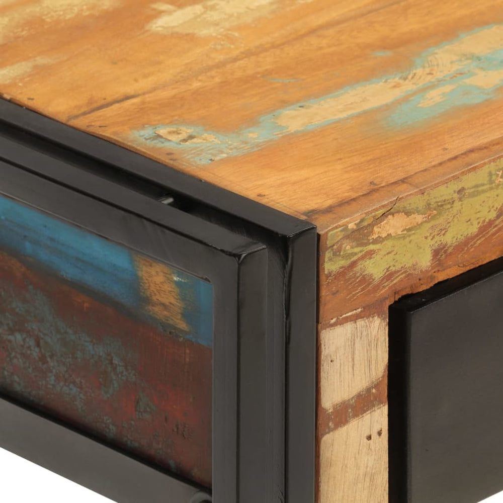 Wandtafel 110x30x76 cm massief gerecycled hout MeubelReus