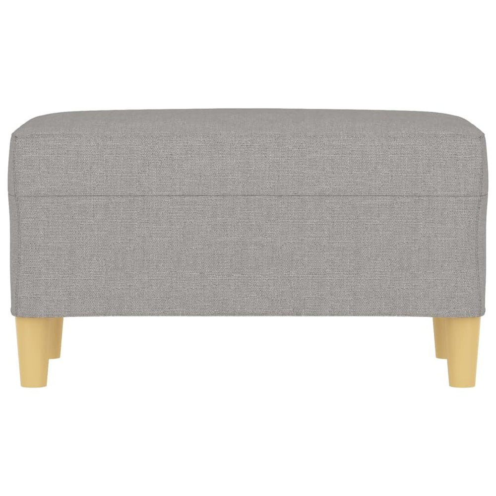 Bankje 70x35x41 cm stof lichtgrijs MeubelReus