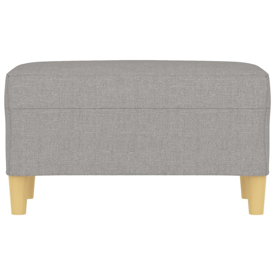Bankje 70x35x41 cm stof lichtgrijs MeubelReus