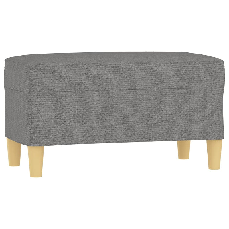 Bankje 70x35x41 cm stof donkergrijs MeubelReus
