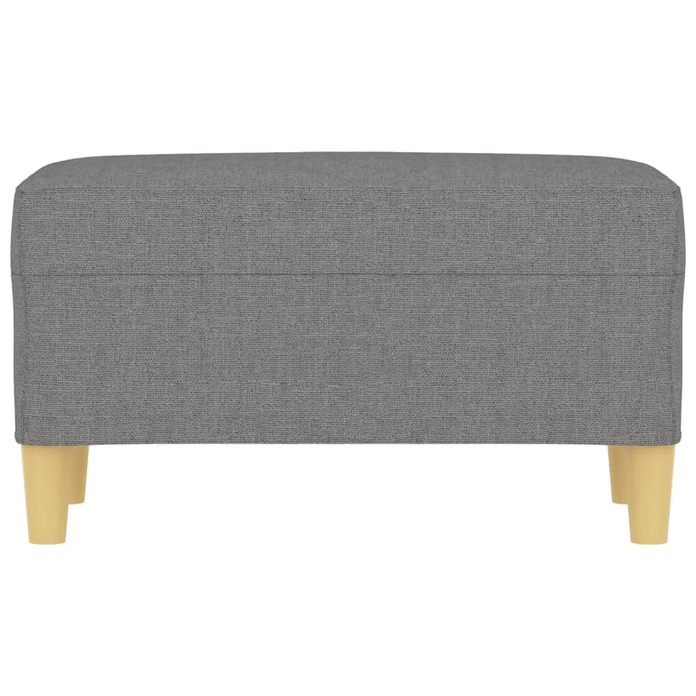 Bankje 70x35x41 cm stof donkergrijs MeubelReus