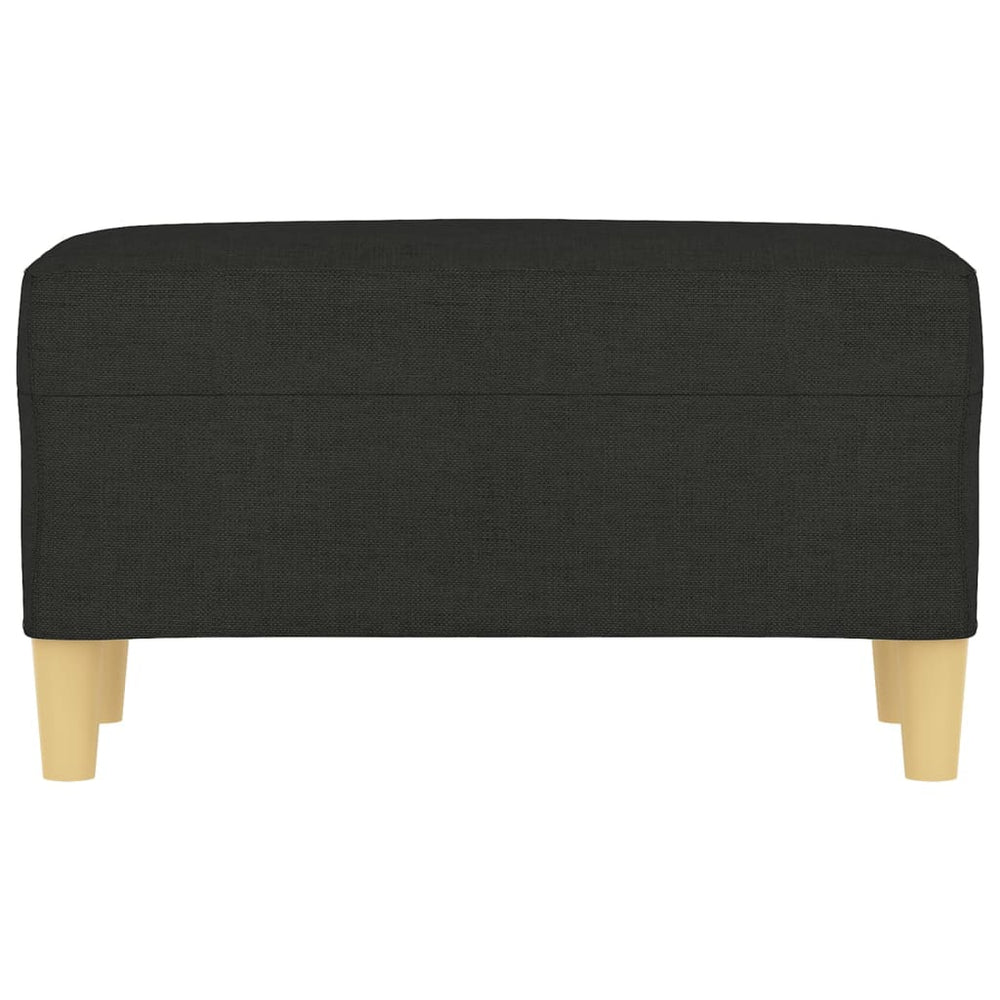 Bankje 70x35x41 cm stof zwart MeubelReus