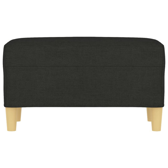 Bankje 70x35x41 cm stof zwart MeubelReus
