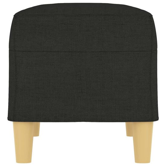 Bankje 70x35x41 cm stof zwart MeubelReus