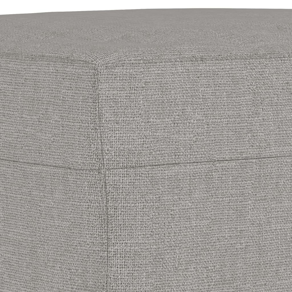 Bankje 100x35x41 cm stof lichtgrijs MeubelReus