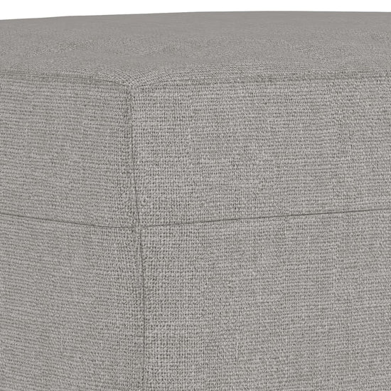 Bankje 100x35x41 cm stof lichtgrijs MeubelReus