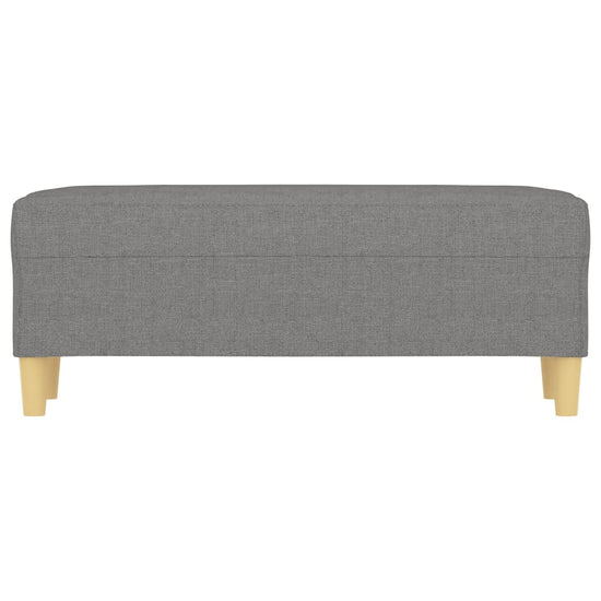 Bankje 100x35x41 cm stof donkergrijs MeubelReus