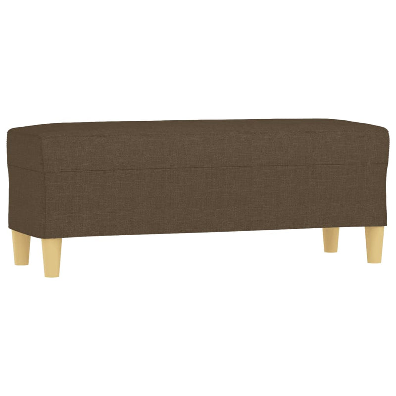 Bankje 100x35x41 cm stof bruin MeubelReus