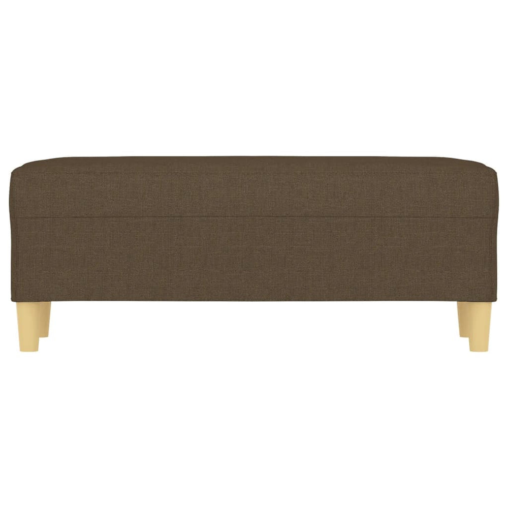 Bankje 100x35x41 cm stof bruin MeubelReus