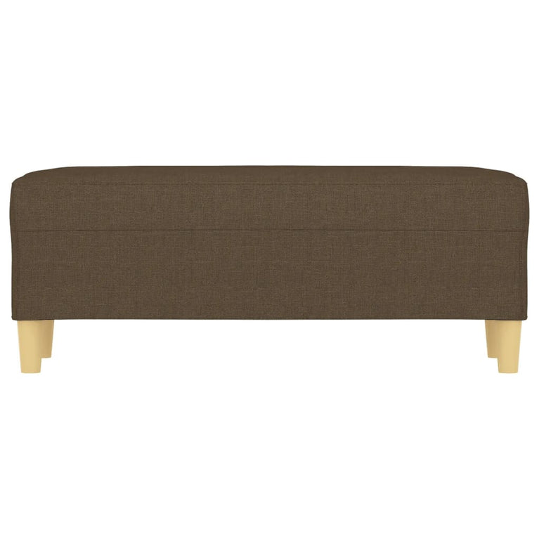 Bankje 100x35x41 cm stof bruin MeubelReus