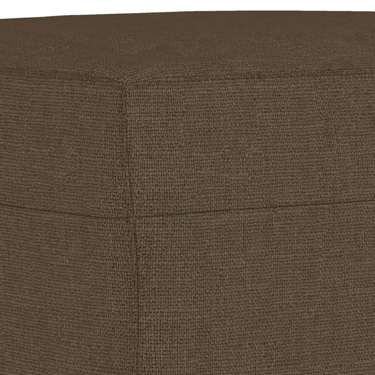 Bankje 100x35x41 cm stof bruin MeubelReus