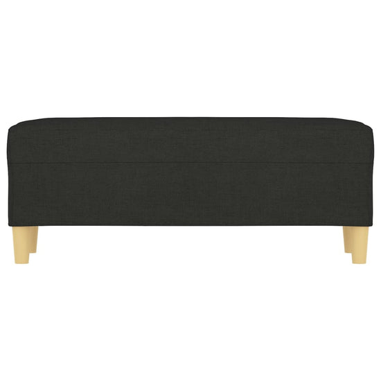 Bankje 100x35x41 cm stof zwart MeubelReus