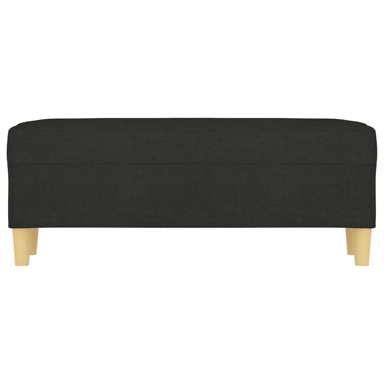 Bankje 100x35x41 cm stof zwart MeubelReus