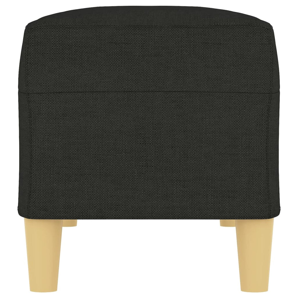 Bankje 100x35x41 cm stof zwart MeubelReus