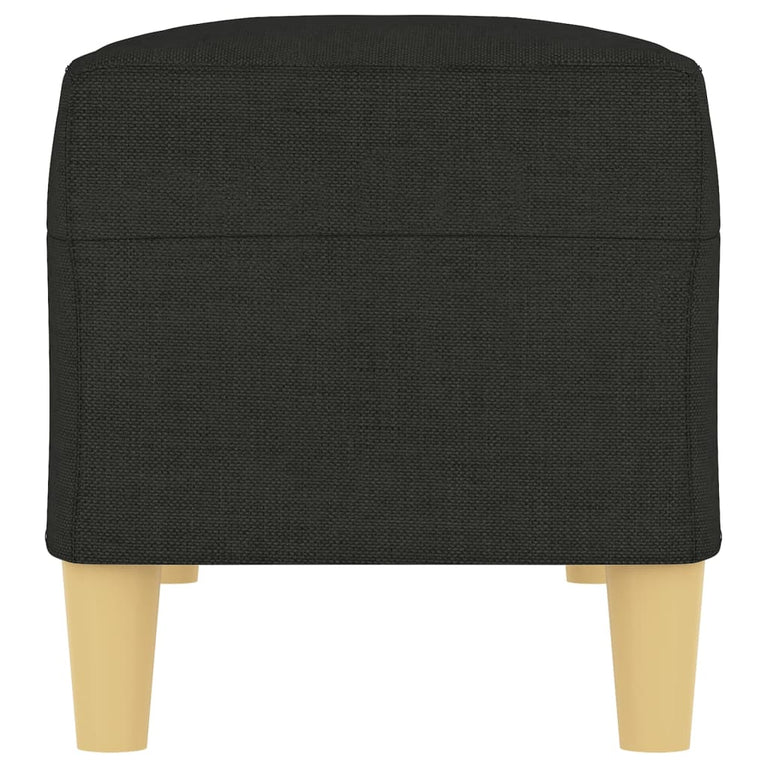 Bankje 100x35x41 cm stof zwart MeubelReus