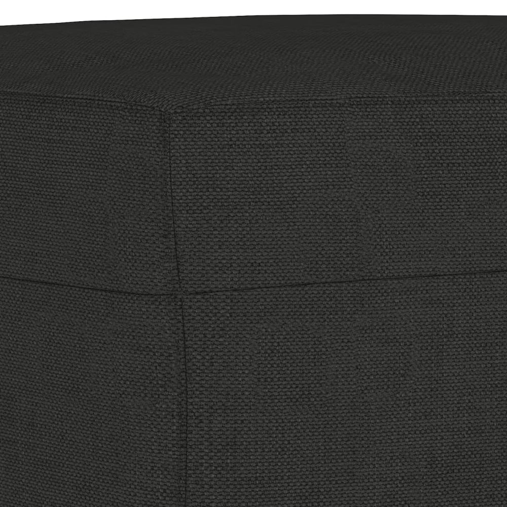 Bankje 100x35x41 cm stof zwart MeubelReus
