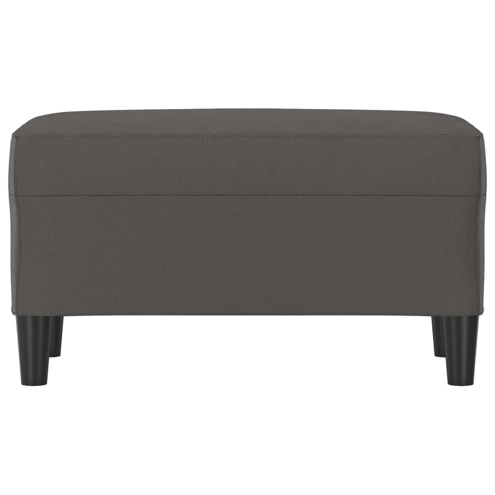 Bankje 70x35x41 cm kunstleer grijs MeubelReus