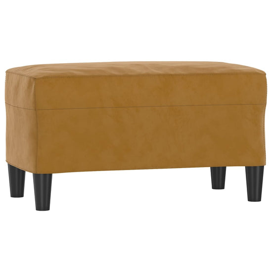 Bankje 70x35x41 cm fluweel bruin MeubelReus