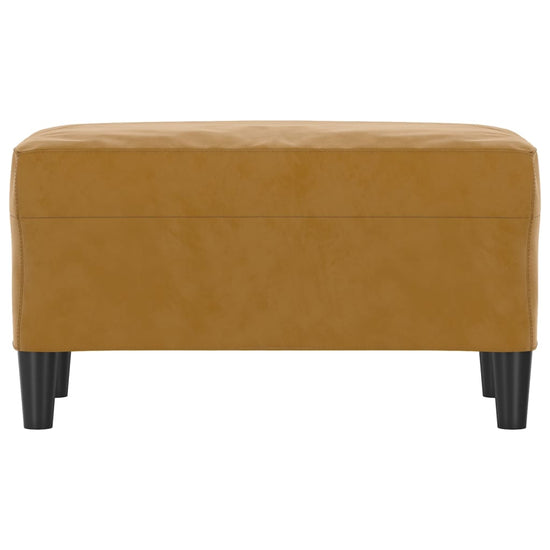 Bankje 70x35x41 cm fluweel bruin MeubelReus