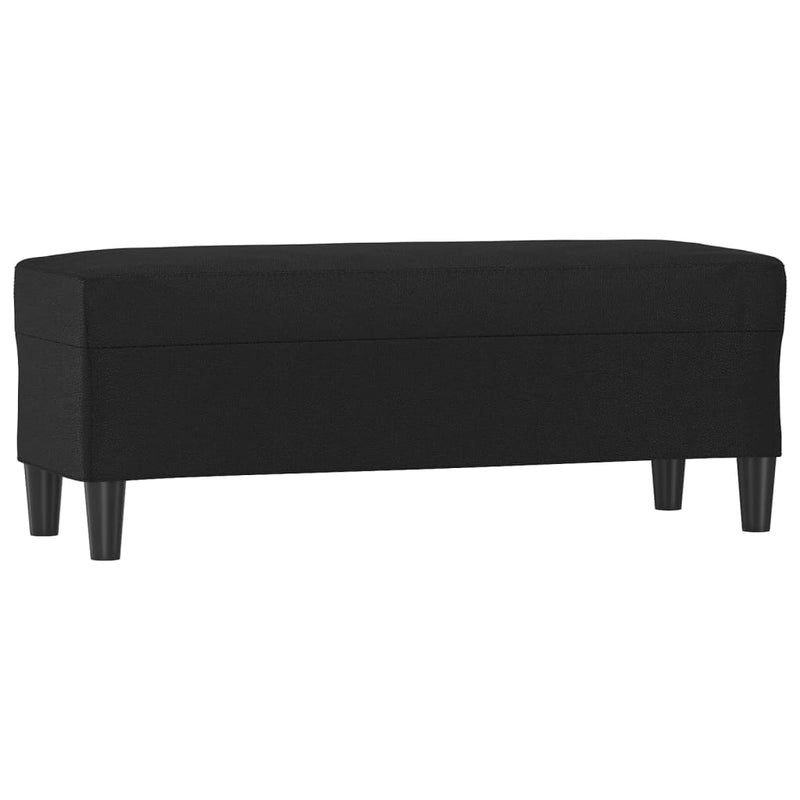 Bankje 100x35x41 cm kunstleer zwart MeubelReus