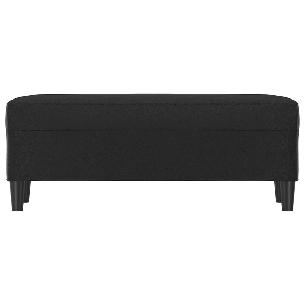 Bankje 100x35x41 cm kunstleer zwart MeubelReus